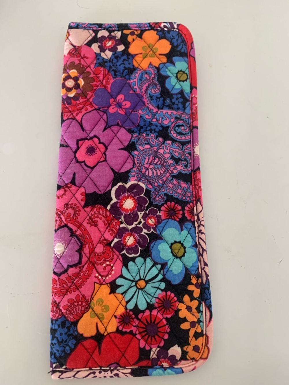 Vera Bradley Floral Fiesta Flatiron/curling iron heat resistant travel sleeve